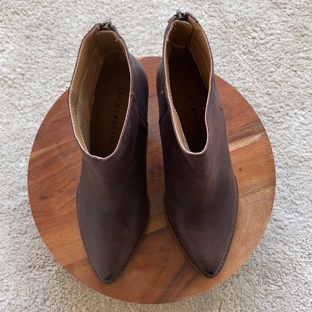 New Lucky Brand Leather Booties
